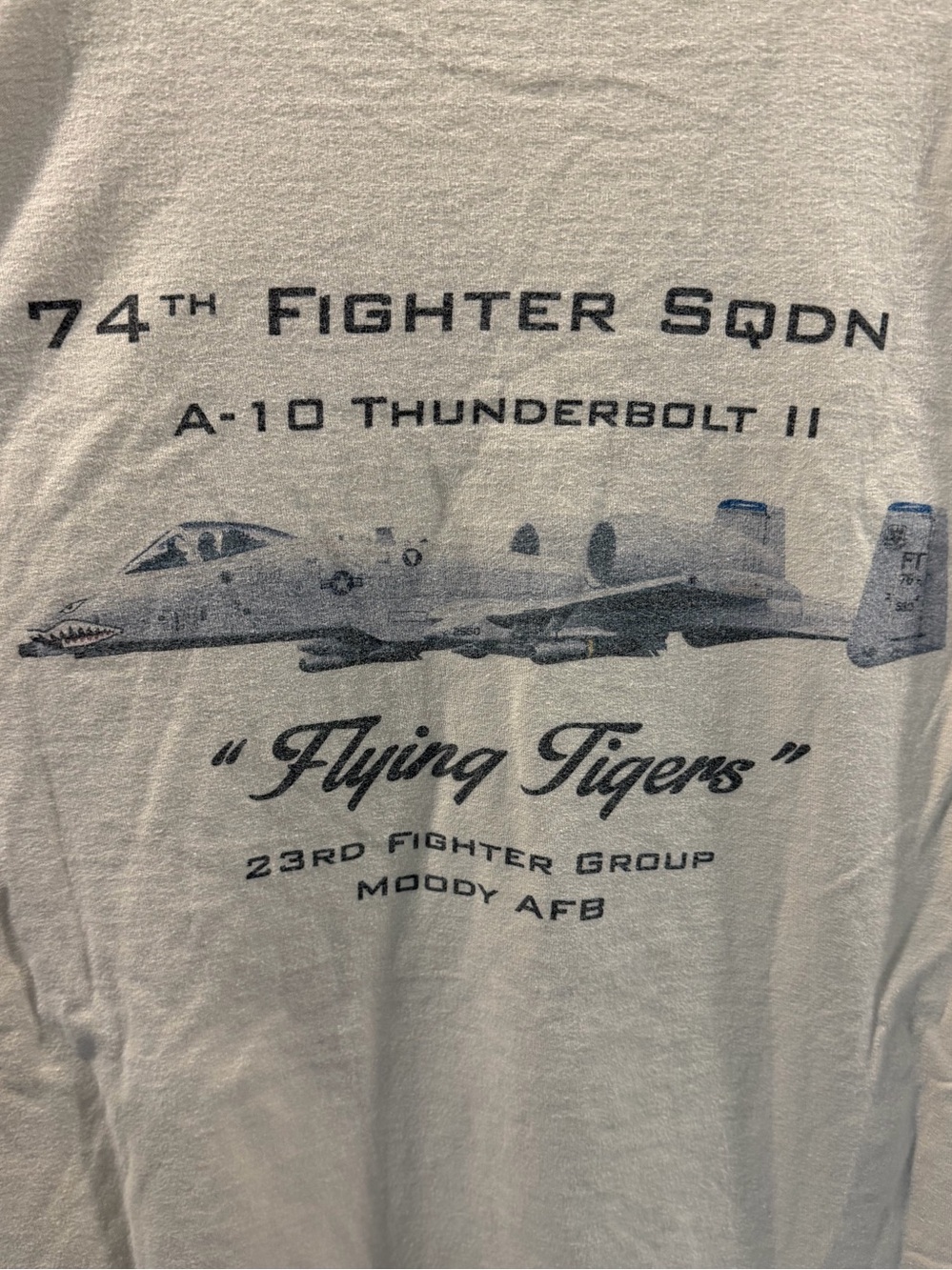 Flying Tigers A-10 Thunderbolt Graphic Tee - Tan